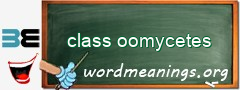 WordMeaning blackboard for class oomycetes